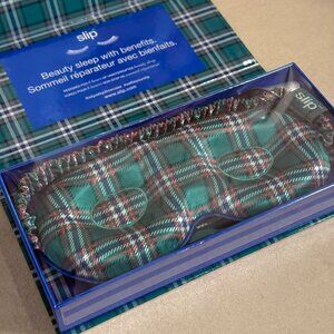 Slip Lovely Lashes Contour Silk Sleep Mask Plaid Design